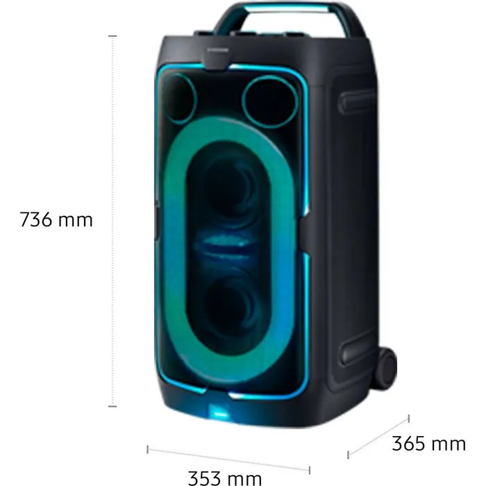 Samsung Sound Tower MX-ST50F/XE, Enceinte Bluetooth 240 W, Noir