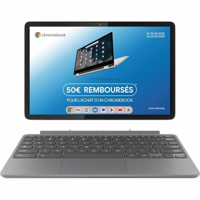 Lenovo Chromebook Duet 11M889 - Tablette 2 en 1 - 10,95 WUXGA - MTK Kompanio 838 - 8 Go RAM - 128 Go SSD - AZERTY
