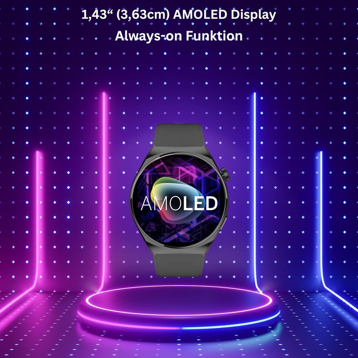 Montre intelligente beafon WATCH 401 43 mm 1,43" Noir Argenté