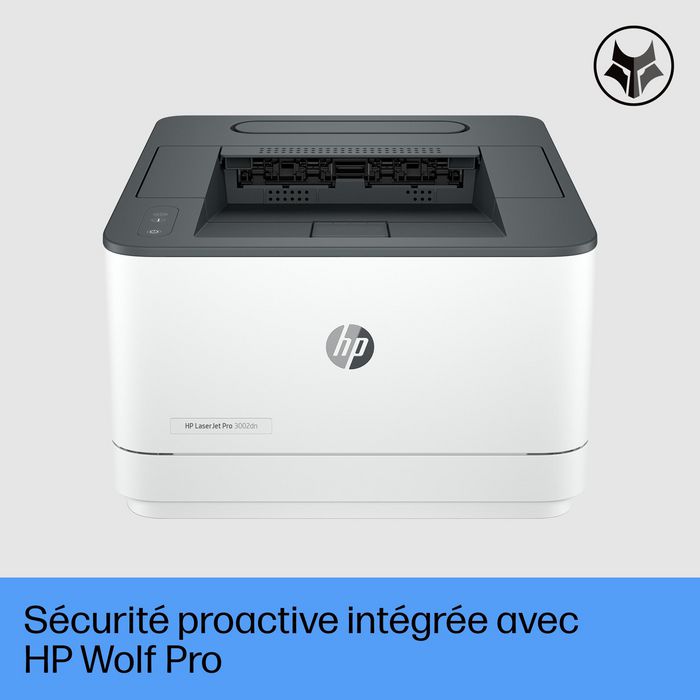 HP LaserJet Pro 3002dn - Imprimante laser monochrome réseau avec recto-verso automatique et connectivité sans fil - Jusqu'à 33 ppm