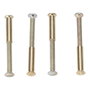 Edm Vis d'assemblage en laiton finition dorée, 4 pcs