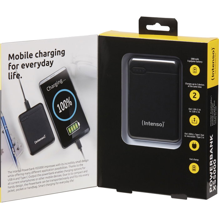 Intenso XS5000 Powerbank 5000 mAh Noir