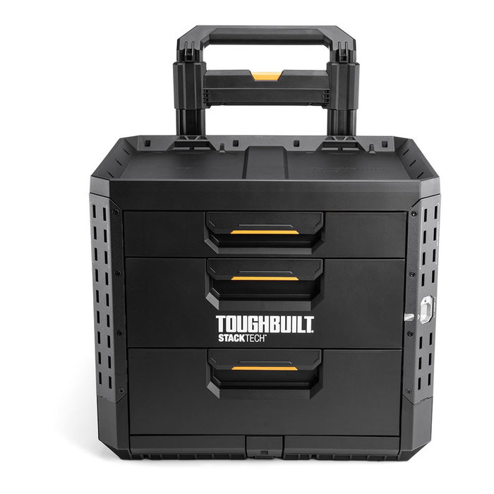 Toughbuilt Boîte à outils Stacktech avec 3 tiroirs et roues Toughbuilt Boîte à outils Stacktech avec 3 tiroirs et roues