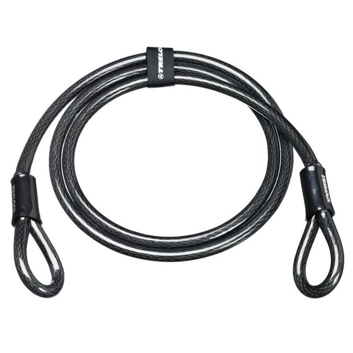Trelock Câble à deux boucles 180cm 12mm Noir Trelock Câble à deux boucles 180cm 12mm Noir