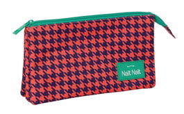 Safta Porte-crayons design pata de gallo, couleur corail, dimensions 22 x 12 x 3 cm, à partir de 3 ans