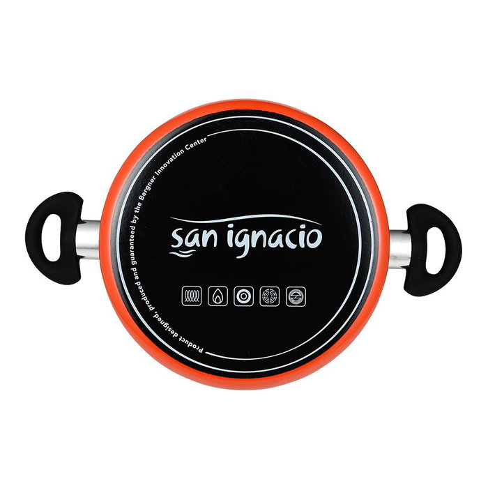 Casserole avec Couvercle San Ignacio valencia experto Orange Ø 24 cm Casserole avec Couvercle San Ignacio valencia experto Orange Ø 24 cm