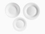 Vivalto Set de Vaisselle Opal Blanc 18 Pièces 26x27x17 cm (Set de 2)
