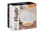 Vivalto Set de Vaisselle Opal Blanc 18 Pièces 26x27x17 cm (Set de 2)