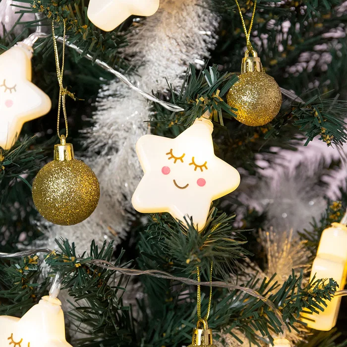 Guirlande LED Intérieure HO-XMAS-044-IP20-1,5M WW à Piles 1,5m