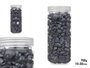 GIFTDECOR Bote de pierres décoratives métallisées 10-20 mm Noir 700g