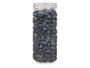 GIFTDECOR Bote de pierres décoratives métallisées 10-20 mm Noir 700g