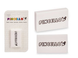 Pincello Grosse Gomme à Effacer Blanche 9 x 16 x 1,5 cm (Set de 36)