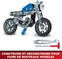 Bandai - Meccano - Kit de Construction Moto - Coffret 5 Modèles à Assembler - 174 Pièces - Jeu Éducatif de Mécanique - APM20103