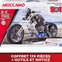 Bandai - Meccano - Kit de Construction Moto - Coffret 5 Modèles à Assembler - 174 Pièces - Jeu Éducatif de Mécanique - APM20103