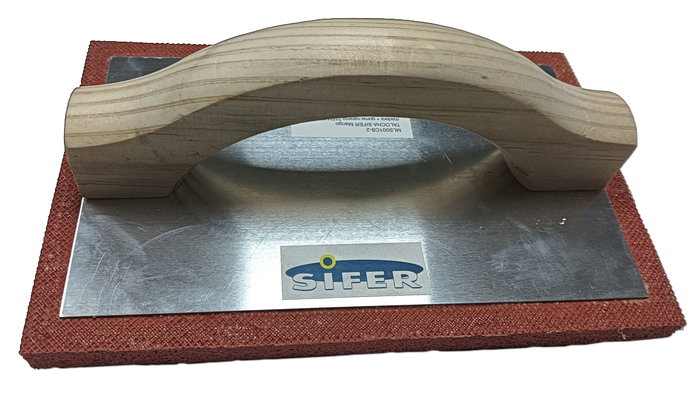 SIFER Taloche Manche Bois Orange 215x135x15 mm SIFER Taloche Manche Bois Orange 215x135x15 mm