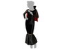 BigBuy Carnival Déguisement Vampiresse avec Robe Noire et Cape XS/S