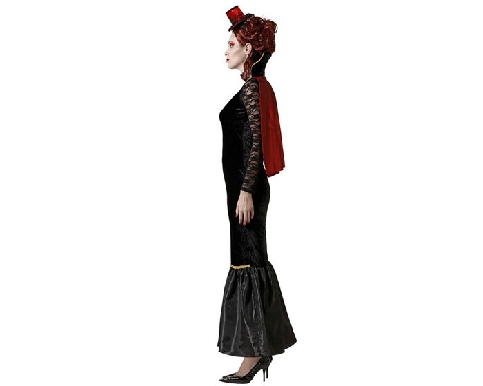 BigBuy Carnival Déguisement Vampiresse avec Robe Noire et Cape XS/S
