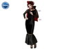 BigBuy Carnival Déguisement Vampiresse avec Robe Noire et Cape XS/S