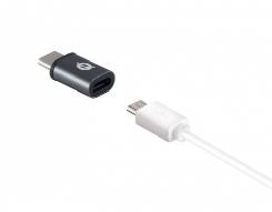 Conceptronic Kit Adaptateurs USB Type C vers USB 3.0 et Micro USB OTG pour Smartphone, MacBook, Chromebook - Prise en Charge et Synchronisation
