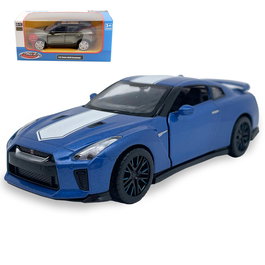 TACHAN - Voiture de collection Nissan GT-R 1:32 avec son et lumière - Modèle rétractable - Jouet recommandé à partir de 3 ans