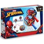 Marvel - Set d'apprentissage Ping-pong 2-en-1 Spider-Man avec filet à ventouses, raquettes, balles et tige flexible 360°