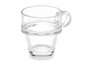 Vivalto Tasse à Café Apilable 90 ml en Verre Transparent 8x6,5x6 cm, Passe au Lave-Vaisselle (Set de 72)