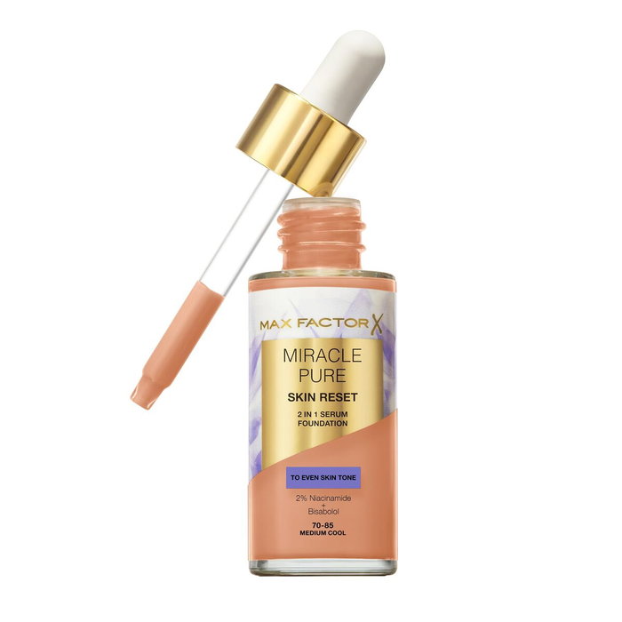 Max Factor MIRACLE PURE Sérum Rénovateur 2 en 1 Medium Cool