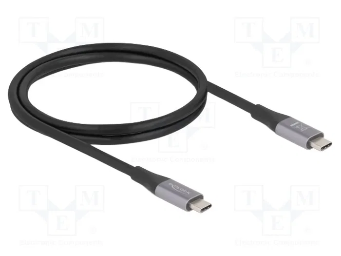 DELOCK Câble USB-C bidirectionnel 40Gbps 240W 1m