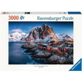 Ravensburger Puzzle 17081 Lofoten Norvège 3000 pièces pour Adultes et Enfants à partir de 12 ans - Vue des fjords avec cabanes de pêcheurs et montagnes enneigées