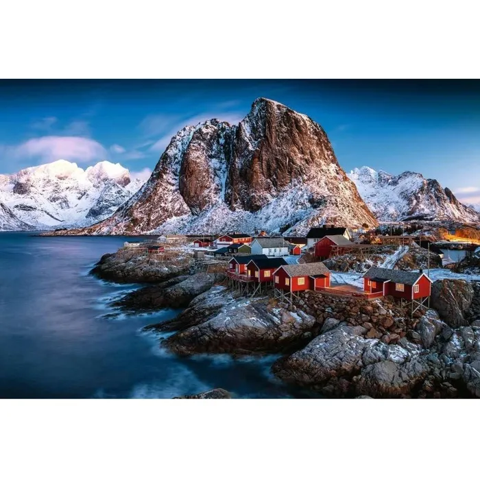 Ravensburger Puzzle 17081 Lofoten Norvège 3000 pièces pour Adultes et Enfants à partir de 12 ans - Vue des fjords avec cabanes de pêcheurs et montagnes enneigées