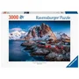 Ravensburger Puzzle 17081 Lofoten Norvège 3000 pièces pour Adultes et Enfants à partir de 12 ans - Vue des fjords avec cabanes de pêcheurs et montagnes enneigées