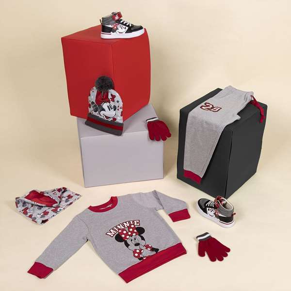 Cerdá Sweat-shirt en coton brossé Minnie Taille 4 ans - Gris