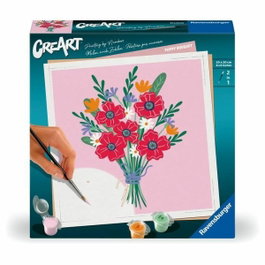 Ravensburger CreArt Peinture par numéros Poppy bouquet 20x20 cm