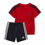 Ensemble de Sport pour Enfants Adidas 3 Stripes Rouge