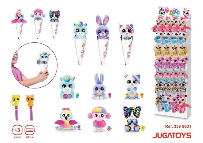 Zuru Peluche Coco Surprise Rainbow 20cm en cône Zuru Peluche Coco Surprise Rainbow 20cm en cône