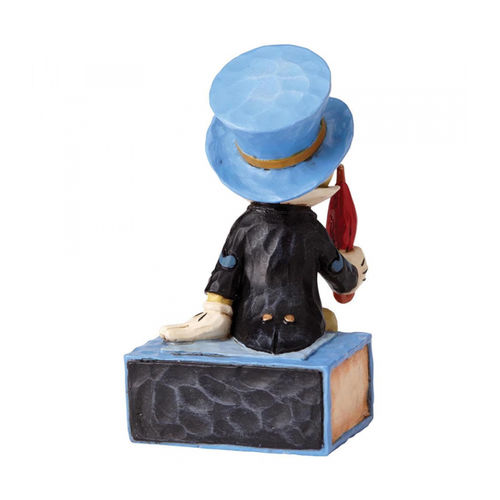 Enesco Figurine Mini Disney Pinocchio Jiminy Cricket 7 cm Résine Peinte à la Main