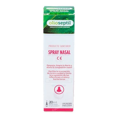 INELDEA Olioseptil Spray Nasal 20 ml - Nettoie et calme le nez avec eucalyptus et thym INELDEA Olioseptil Spray Nasal 20 ml - Nettoie et calme le nez avec eucalyptus et thym