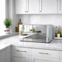 Continental Edison CEMO25UX Micro-Pondes 25 L Inox 1400 W avec Porte Miroir - Affichage Digital - Dimensions 47,2 x16034,4 x16028 cm
