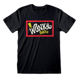 Willy Wonka T-shirt à manches courtes unisex Willy Wonka Wonka Bar Noir - M