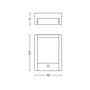 Philips Arbour Applique Murale Extérieure LED avec Détecteur de Mouvement, Blanc Chaud, IP44, Large, en Aluminium Anthracite