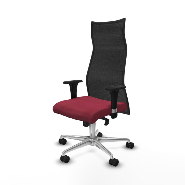 Piqueras y Crespo Chaise de Bureau Albacete XL Bordeaux et Noir