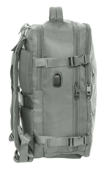 Safta Mochila de voyage cabine portable 15,6 pouces Real Madrid gris 29x44x19 cm pour ordinateur portable