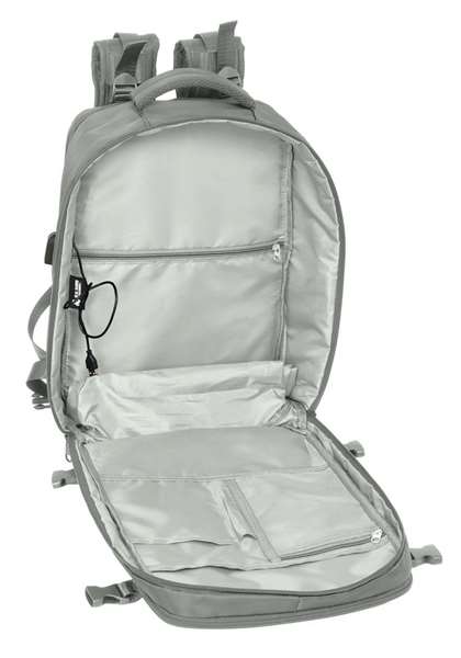 Safta Mochila de voyage cabine portable 15,6 pouces Real Madrid gris 29x44x19 cm pour ordinateur portable