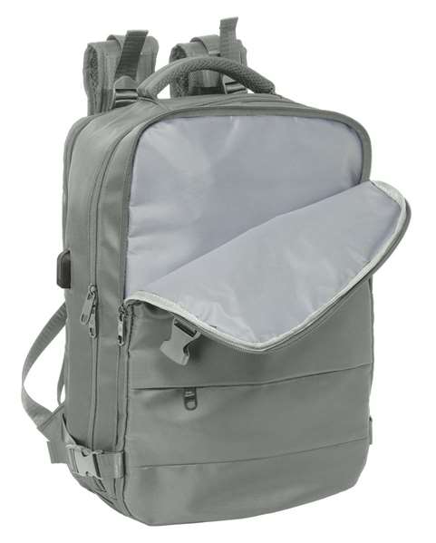 Safta Mochila de voyage cabine portable 15,6 pouces Real Madrid gris 29x44x19 cm pour ordinateur portable