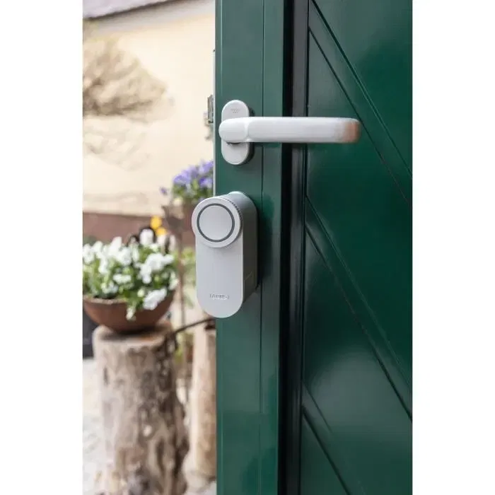 ABUS Serrure Connectée LOXERIS One CFA4100 S, Boîtier Motorisé Bluetooth Argent pour Porte d'Entrée, Compatible Smartphone, Application ABUS One ABUS Serrure Connectée LOXERIS One CFA4100 S, Boîtier Motorisé Bluetooth Argent pour Porte d'Entrée, Compatible Smartphone, Application ABUS One