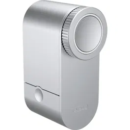 ABUS Serrure Connectée LOXERIS One CFA4100 S, Boîtier Motorisé Bluetooth Argent pour Porte d'Entrée, Compatible Smartphone, Application ABUS One