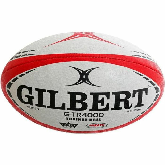 Gilbert Ballon de rugby d'entraînement GTR4000 - Taille 4 - Rouge et blanc
