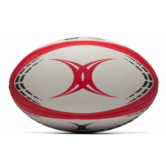 Gilbert Ballon de rugby d'entraînement GTR4000 - Taille 4 - Rouge et blanc