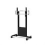 SMS - Support mobile sur roulettes avec boîte de rangement verrouillable, pour écrans jusqu'à 46" et 120 kg max - Noir