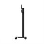 SMS - Support mobile sur roulettes avec boîte de rangement verrouillable, pour écrans jusqu'à 46" et 120 kg max - Noir